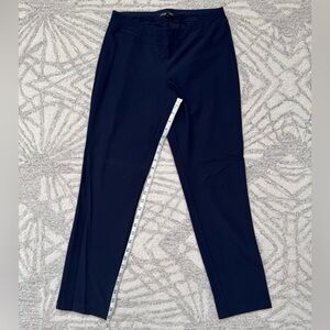 Eileen Fisher System Washable Slim Ankle Stretch Crepe Pant in Navy Blue XS